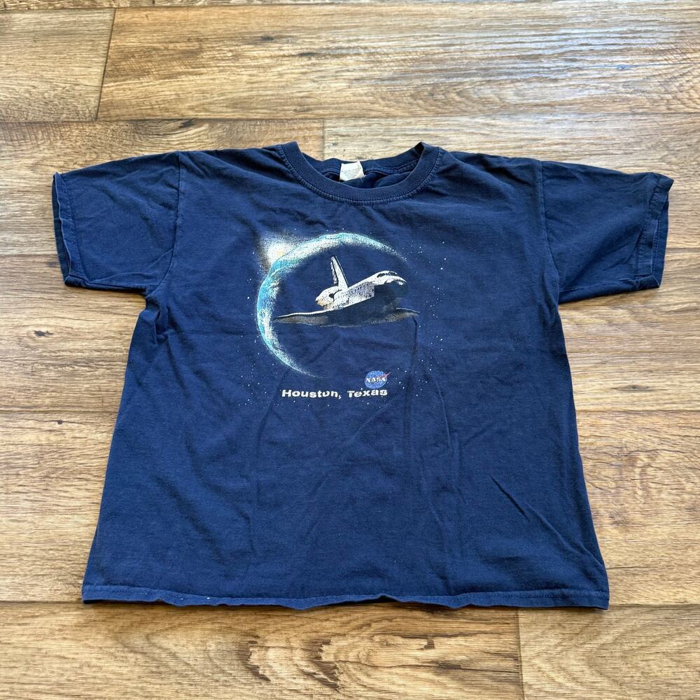 Vintage NASA Houston Texas Spacecraft Faded Tee Shirt